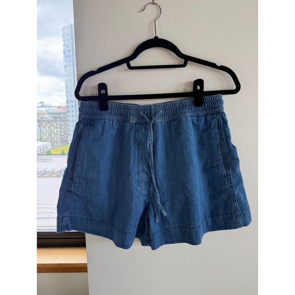COS Drawstring Denim Shorts, Size Small - Picture 5 of 7